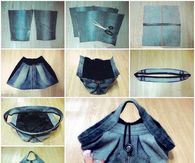 How to make a handbag from jeans