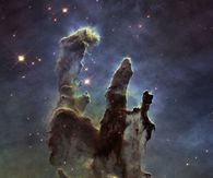 Hubble photo.."Pillars of Creation" Eagle Nebula