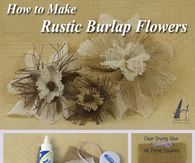 DIY Rustic Burlap Flowers
