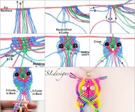 How to make a rainbow macrame owl pendant
