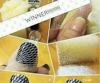 How to make glitter fishnet nails