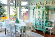 Beautiful Pastel Vintage Dining Room