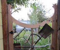 Garden Tools Used as Garden Gate