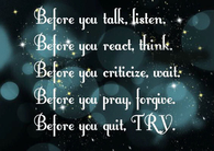 before you