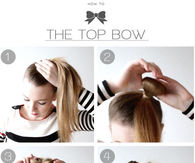 DIY Top Bow Hairstyle