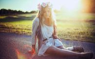 pretty flower girl