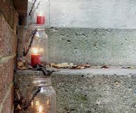 Mason Jar Step Lanterns