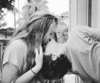 Bent backwards for a kiss
