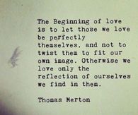The beginning of love