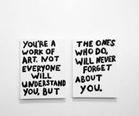 You're a work of art...