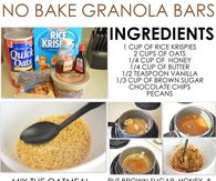 DIY No Bake Chocolate Chip Granola Bars