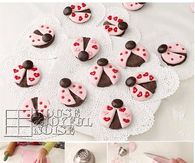 DIY Lady Bug Love Cookies