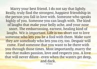 Marry Your Best Friend