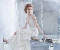Beautiful Ruffled Lace Wedding Dress