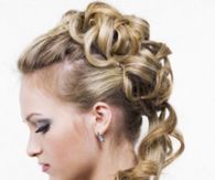 Spiral Half Updo Wedding Hairstyle