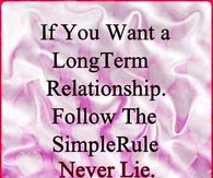 A simple rule to follow