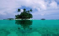 Animated Ripple of Ocean Waves Around Caribbean Islands