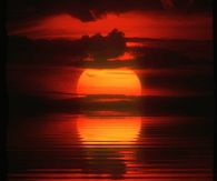 Sunset Over Animated Lake