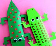 Valentines day alligator craft