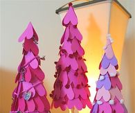 How to make a valentines day heart cone tree