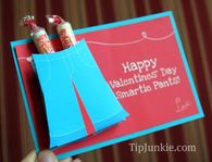 How to make a valentines day smartie pants card