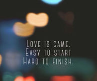 Love is a game
