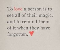 To Love A Person