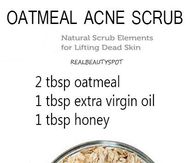 Oatmeal Acne Scrub