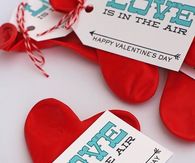 'Love is in the air' Valentines Day Printable Tags