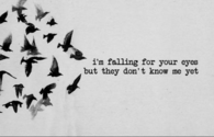 I'm falling for you
