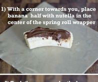 DIY Banana Nutella Wraps