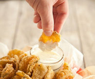 How to make cilantro garlic ranch fried pickles