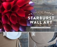 DIY Star Burst Wall Art tutorial