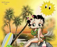 Betty boop in the sun