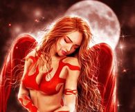 Sexy red angel