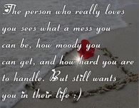 the person who really loves you