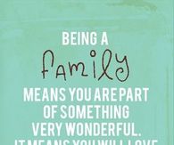 Being a family