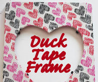 DIY Valentines Day Duck Tape Heart Frame