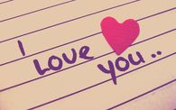 I love you