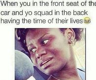When you in the front