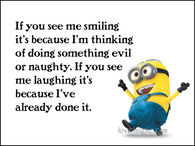 If you see me smiling 