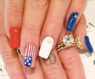 Patriotic Nail Art