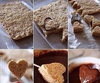 Chocolate Heart Rice Krispie Treats