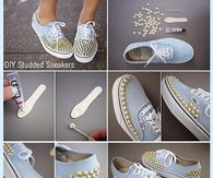 DIY Studded Sneakers