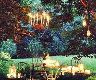 Backyard Setup for Evening Entertaining