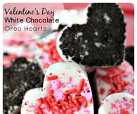 DIY White Chocolate Oreo Hearts
