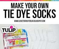 DIY Tie Dye Socks