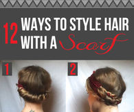 12 ways to style hair with a scarf