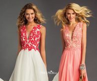 sexy deep v neck prom dress