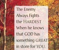 When God has something in store for you